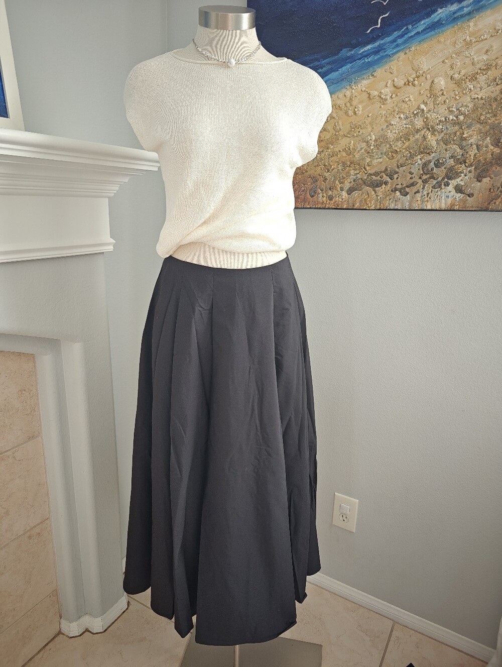 Women's Black A-Line or Full Skirt
